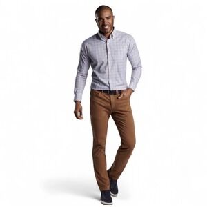 Peter‎ Millar “Ultimate Sateen 5 Pocket Pants” British Tan 38x30 Preppy Office